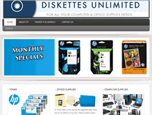 Tablet Screenshot of diskettesunlimited.com